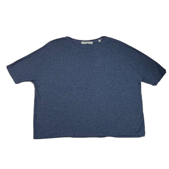 VINCE Cropped T-shirt Women's Small Blue Dolman Sleeve Soft 100% Vicose - Picture 1 of 13